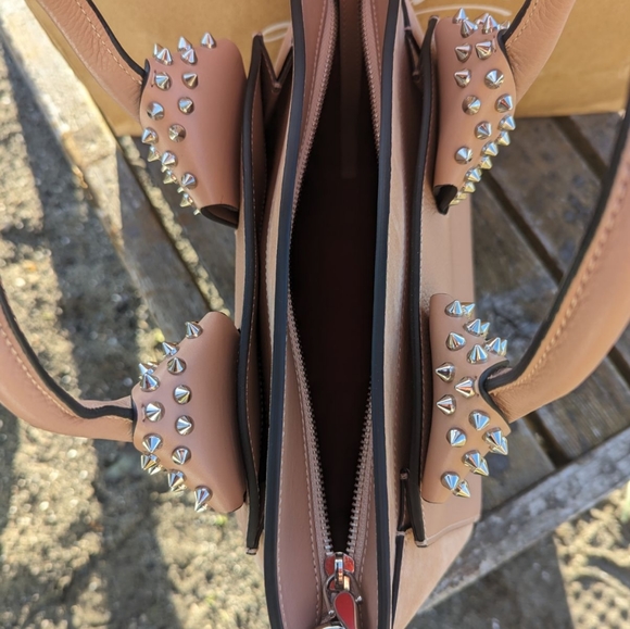 Christian Louboutin Eloise Satchel Spiked Leather Suede - Picture 4 of 12